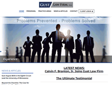 Tablet Screenshot of gustlawfirm.com